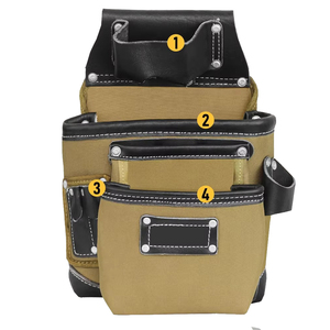 Sacs à outils en cuir PU de qualité professionnelle / Sacs à outils en cuir véritable sur mesure de grande résistance avec votre propre logo - Product Image 4