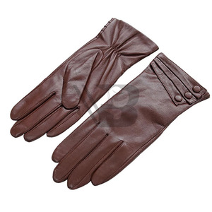 Hot Selling Winter Genuine Sheepskin Leather <b>Gloves</b> for Outdoor & Fishing Glow in Dark <b>Touchscreen</b> Friendly Factory Cheap Price - Product Image 4