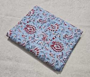 Tela india estampada a mano, hermosa tela decorativa hecha a mano con estampado floral, tela de algodón para confección de vestidos, textiles para el hogar, estampado personalizado - Product Image 2