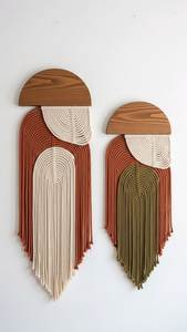 Guirnalda de Cuentas de Alta Calidad, Decoración de Pared con Borlas, Adorno Colgante de Perlas de Madera Natural Hecho a Mano, Estilo Boho Moderno para el Hogar, Diwali - Product Image 4