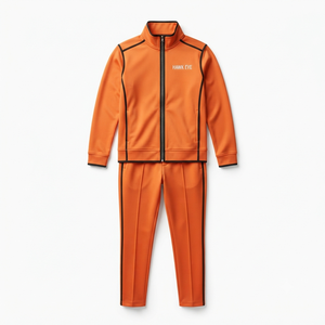 Survêtement sportif pour femme Hawk Eye, orange, fermeture éclair intégrale, coupe classique, couleur unie, respirant, polyester, vêtements d'automne - Product Image 4
