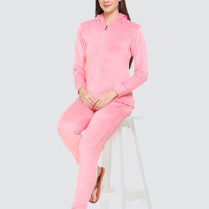 Ensemble de survêtement deux pièces en velours brodé coupe ajustée, style streetwear décontracté, pour l'entraînement et la détente, couleur unie - Product Image 4