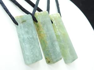 Pendentif Aquamarine taillé latéralement, Pierre précieuse naturelle, poli lisse, forme fantaisie, fait main, cabochon de pierre brute, 35-45MM de long pour - Product Image 5