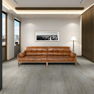 Leather <b>Sofa</b> 3 Seater Modern <b>Brown</b> Genuine Leather Couch Wood Legs Minimalist Living Room Furniture Factory Supply - Product Image 6