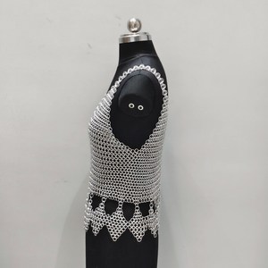 Top de malla de aluminio hecho a mano |   Camiseta sin mangas para festival rave |   Traje Ren Faire - Product Image 5