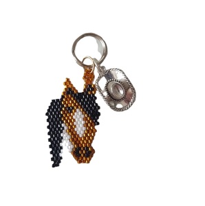 Custom Color Handmade Glass Ornament <b>Key</b> <b>Chain</b> Christmas Party Decor Eco Friendly Handmade Beaded Glass Keychain Holiday - Product Image 5
