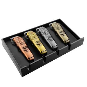 IKZARSA - Juego de Herramientas de Barbería Profesionales de Madera Negra Resistente, Caja Organizadora para Cortapelos y Recortadoras, para Uso en Salón - Product Image 6