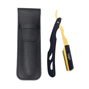 Navaja de Afeitar Recta de Acero Inoxidable de Alta Calidad Hecha a Mano para Hombre, Ecológica, Portátil, Recargable e Impermeable - Product Image 1