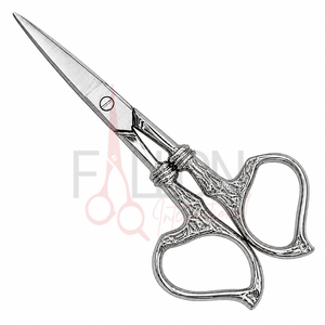 Ciseaux à broder en acier inoxydable, ciseaux à sourcils, ciseaux décoratifs à manche décoré, ciseaux pour travaux manuels - Product Image 5