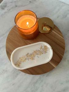 Manija Decorativa Rectangular Moderna de Resina con Patrón Geométrico Vertical para Aniversarios y Bodas - Product Image 6