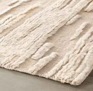 Contemporary Minimalist Area Rug Soft Neutral Color <b>Carpet</b> Modern Loop Cut Geometric Pattern Living Room Bedroom Home Decor Rug - Product Image 4