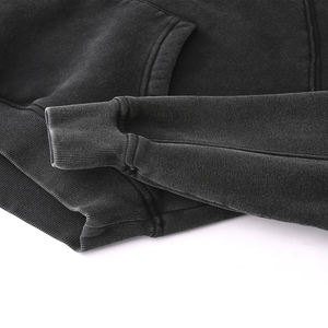 Wholesale Black Vintage Acid Wash Hoodie Women French Terry Casual Athletic Pullover Eco Friendly Distressed Crop <b>Gym</b> <b>Sweatshirt</b> - Product Image 6