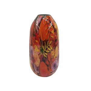 Atractivo Florero de Metal con Base Plegable, Florero de Mesa de Lujo Hecho a Mano para Sala de Estar - Product Image 1