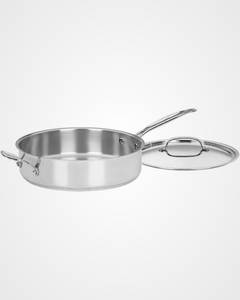 Sartén de Acero Inoxidable de Primera Calidad con Tapa, Compatible con Inducción y Gas, Utensilios de Cocina Resistentes para el Hogar y Restaurantes, en Oferta - Product Image 4