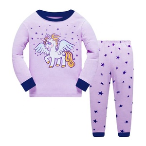 Conjunto de Pijama Infantil 100% Algodón de Rizo, Diseño de Dibujos Animados Estampados, Secado Rápido, Térmico y Transpirable - Product Image 5