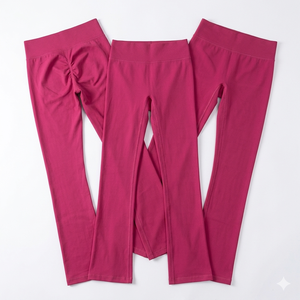 Leggings de sport sexy sans couture à taille haute pour femmes, couleurs personnalisées, effet push-up - Product Image 5