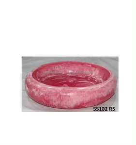 Cuenco para servir ensalada de resina de forma redonda de alta calidad estándar para decoración de vajilla de mesa - Product Image 6