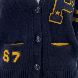 High Quality 100% Cotton School <b>Cardigan</b> <b>Sweater</b> Unisex Fit Custom OEM Service Blank Knit Button Breathable V-neck - Product Image 6
