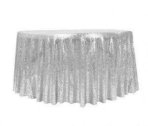 Housse de table ronde scintillante de haute qualité pour la décoration de mariage et de banquet au meilleur prix auprès du fournisseur - Product Image 2