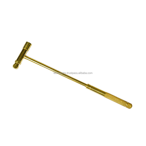 Marteau en laiton interchangeable avec têtes en nylon et fibre en laiton pour les applications industrielles et de bricolage - Product Image 1