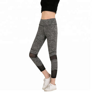 Leggings de Yoga Negros de Cintura Alta para Mujer, Tejido de Punto hasta el Tobillo, Estilo Vintage, Antibacterianos, Transpirables, Nailon y Poliéster - Product Image 5