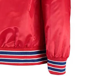 Vestes de sport en satin personnalisées de haute qualité pour femmes, matière satin respirante avec logo de basketball personnalisé pour hommes - Product Image 4