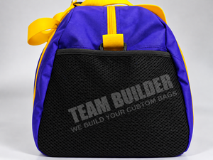 Bolsa Deportiva Personalizada con Logotipo, de Nailon, 30-40L, Morado y Amarillo, para Viajes de Equipo, Gimnasio, Fabricante, OEM, ODM, Venta al Por Mayor - Product Image 2