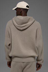 Sweat-shirt à capuche en coton épais pour homme, coupe ample, style streetwear décontracté, logo personnalisé - Product Image 5