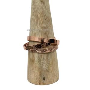 Brazalete Magnético de Aluminio Martillado, Regalo Religioso, Aluminio Natural Puro Hecho a Mano, Terapia para la Artritis, de la India, Venta al por Mayor - Product Image 1