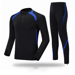 Mens Half <b>Zip</b> Long Sleeve Soccer Training Top Breathable Quick Dry Sports Shirt Gym Fitness Running Workout Pullover for Men - Product Image 3