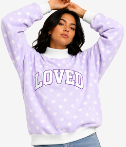 Sweat-shirt unisexe décontracté d'hiver à col montant surdimensionné, avec appliqué lettre en gingham brodé, style OEM - Product Image 2