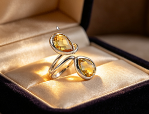 925 Silver Pear Cut Topaz <b>Ring</b> Bezel Setting Minimalist Gemstone Jewelry Unisex Everyday Wear - Product Image 1