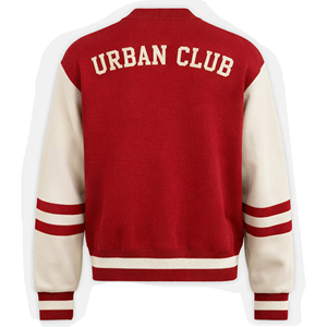 High-Quality College Varsity <b>Jacket</b> with <b>Leather</b> Sleeve and Custom Embroidery Premium Quality Custom Letterman <b>Jackets</b> - Product Image 3