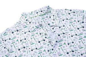 Chemise de golf pour homme, évacuation de l'humidité, séchage rapide, impression, polos de performance pour homme - Product Image 4