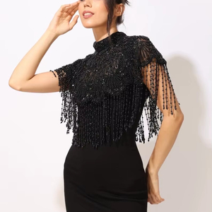 Luxury 2020 Rhinestones Glass Seed <b>Beads</b> Fringe Tassel Costume <b>Trim</b> - Product Image 1