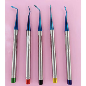 Juego de 7 elevadores luxadores dentales de acero inoxidable para uso en clínicas odontológicas - Product Image 4