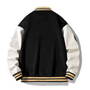 2026 New Style Custom Print Logo Vintage <b>Canvas</b> Stand Collar Varsity <b>Jacket</b> Winter Windproof Breathable for Men - Product Image 4