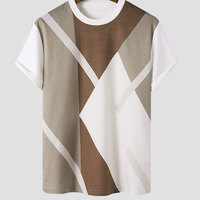 T-shirt pour homme en coton 100% coupe classique avec style personnalisé, adapté à un usage quotidien, tissu polaire respirant, garde au frais et confortable