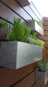 Balcony <b>Railing</b> Hanging Rectangular Planter Box Outdoor Metal Flower Pot Commercial Building Garden Container - Product Image 2