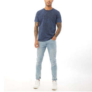 T-shirt surdimensionné en coton 100% tricoté, délavé à l'acide, respirant et à séchage rapide, personnalisable en gros pour hommes - Product Image 3