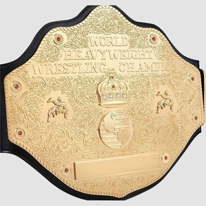 Ceinture de champion de lutte professionnelle, ceinture de championnat de boxe MMA personnalisée, cuir de qualité supérieure, plaques métalliques dorées, logo personnalisé - Product Image 5