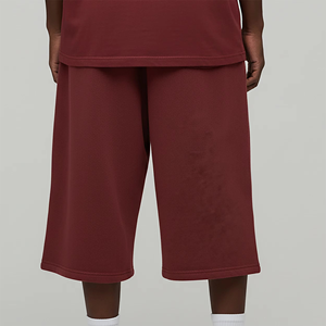 Pantalones Cortos Largos hasta la Rodilla para Hombre Elite Comfort, Tela Suave de Lona, Corte Holgado, Cintura con Cordón Ajustable, Casuales, para Calle, Gimnasio - Product Image 3