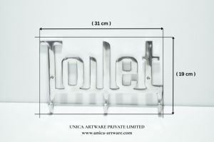 Wholesale Supply Toilet Wall <b>Hook</b> Rack Modern Aluminium Bathroom Key & <b>Towel</b> Holder Bold Letter Wall Mounted <b>Hooks</b> For Sale - Product Image 2