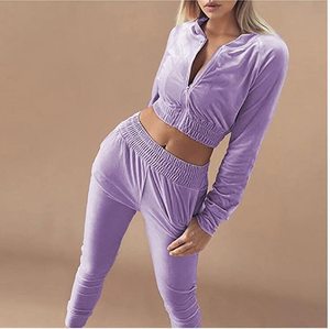 Custom Unisex Velour Winter Hooded Casual Solid Cotton <b>Jogger</b> <b>Set</b> Tracksuit - Product Image 4