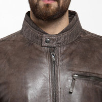 Veste en cuir véritable imperméable OEM Street Wear, grande taille, édition limitée, nouvelle arrivée, vente chaude, veste de motard pour homme, patchwork, col montant