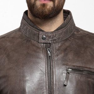 Veste en cuir véritable imperméable OEM Street Wear, taille plus, édition limitée, nouvelle arrivée, vente chaude, veste en cuir pour motards - Product Image 6
