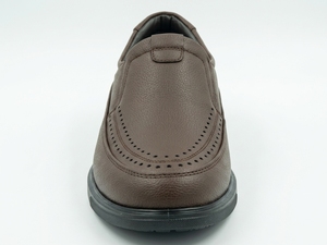 Mocasines Dlords de Cuero Marrón, con Plantilla EVA Acolchada, Forro de Microfibra Transpirable, Logotipo Grabado, Suela de Goma - Product Image 3