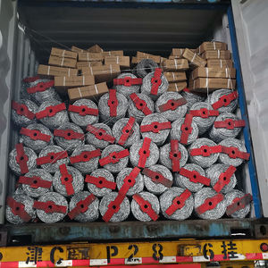 Alambre de púas sumergido en caliente 500 metros alambre de púas calibre 14 galvanizado acero de alta resistencia malla de alambre de púas trenzado <span class=keywords><strong>doble</strong></span> - Product Image 5