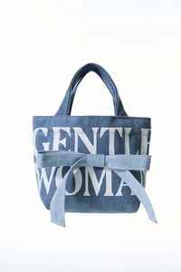 กระเป๋าโท้ทผ้าเดนิมแฟชั่นทันสมัยพร้อมช่องด้านหน้า กระเป๋าโท้ทสะพายไหล่ผ้าแคนวาสสีน้ำเงินสำหรับใช้ช้อปปิ้งประจำวัน ไปเที่ยวชายหาด - Product Image 4