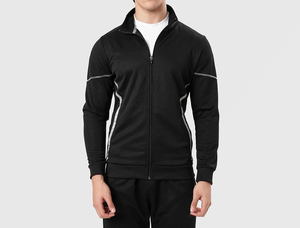 Factory Custom Sweatsuit <b>Black</b> Jogging Suit Nylon Pants and Jackets Lightweight Polyester <b>Windbreaker</b> Tracksuit Manufacturer - Product Image 2